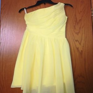 Yellow bridesmaid dress